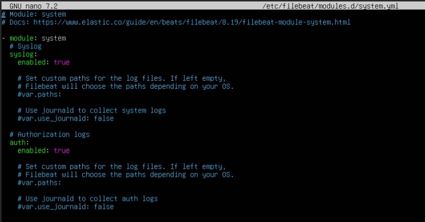 Setup Filebeat