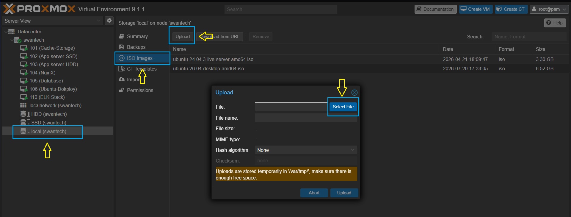 Setup Proxmox