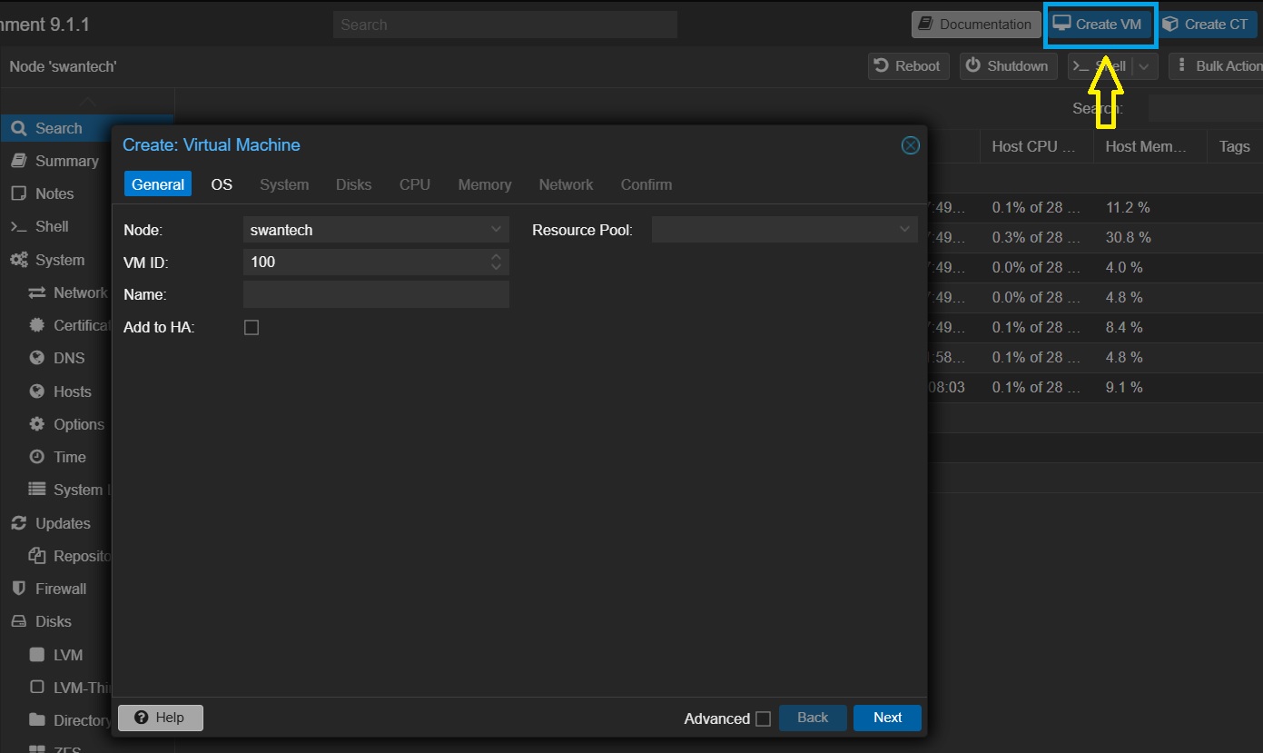 Setup Proxmox